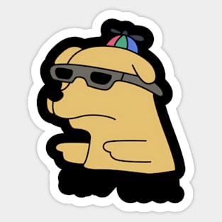 Stay Cool Meme Dog Sticker